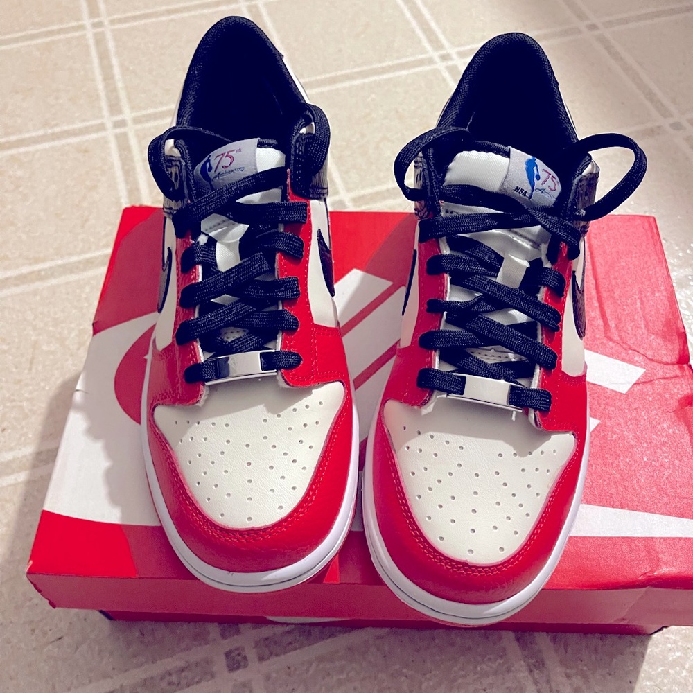 Youth Nike NBA x Dunk lows EMB GS 75 Anniversary sneakers